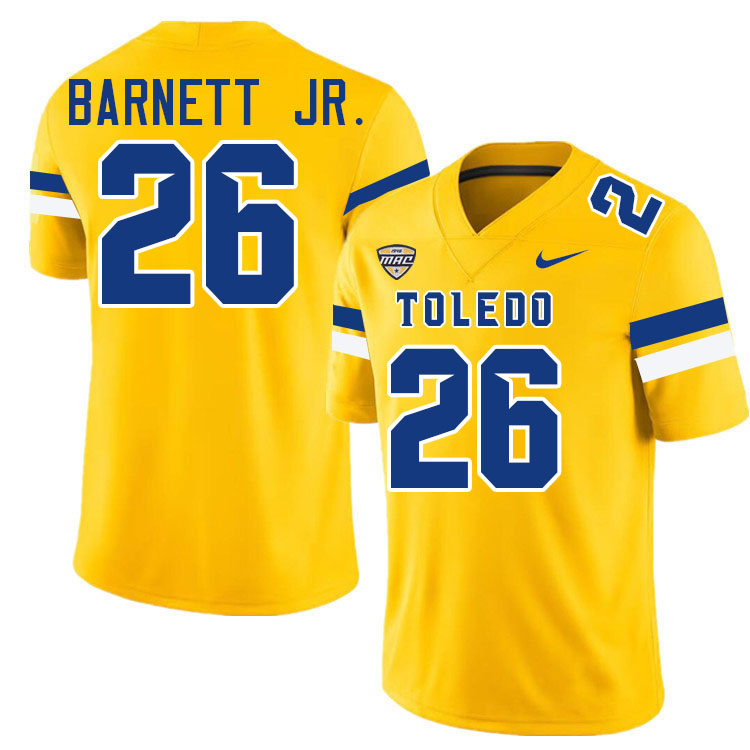 Daryl Barnett Jr. Toledo Jersey,Toledo Rockets College Football Jersey Youth College-Gold
